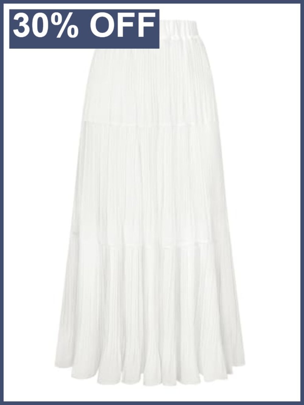 Chiffon Maxi Skirt High Waist Pleated A-Line Flowy Long Skirt with Underskirt